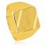 Man gold plated Apronien yellow ring mini