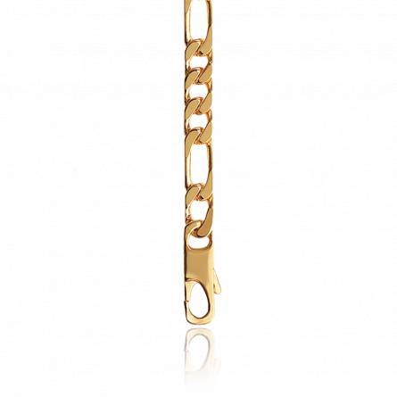 Man gold plated figaro chains