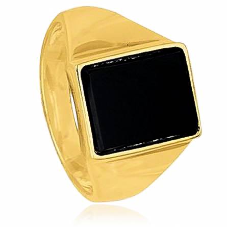 Man gold plated Florent yellow ring