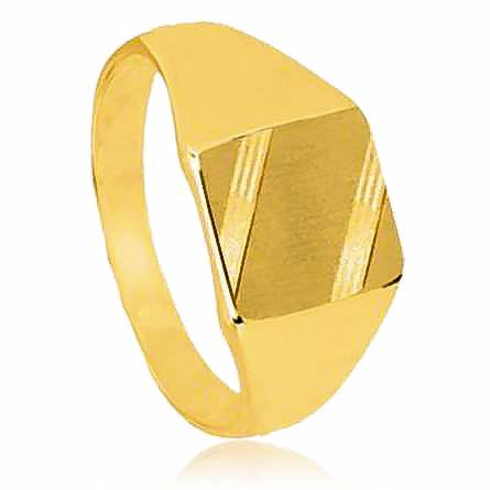 Man gold plated Francois yellow ring
