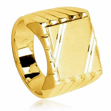Man gold plated Gabriel yellow ring