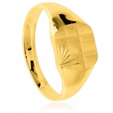 Man gold plated Hilaire yellow ring