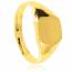 Man gold plated Marcellin yellow ring mini