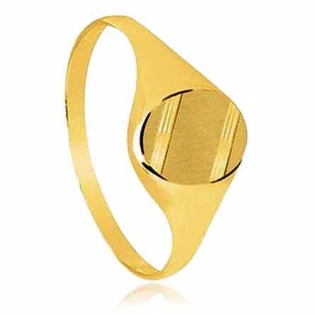 Man gold plated Ober yellow ring