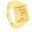 Man gold plated Pascal yellow ring 2