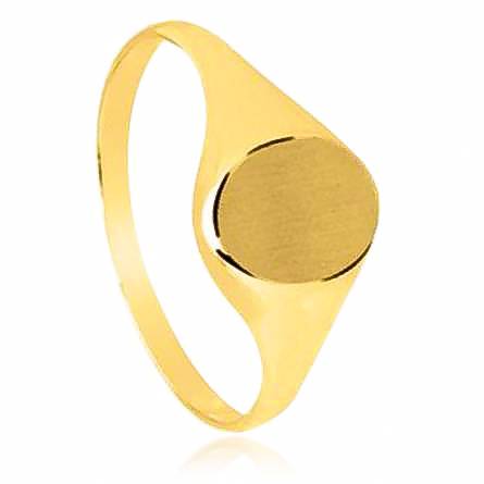 Man gold plated Sébastien  yellow ring