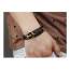 Man leather Ancre  ancre black bracelet 2