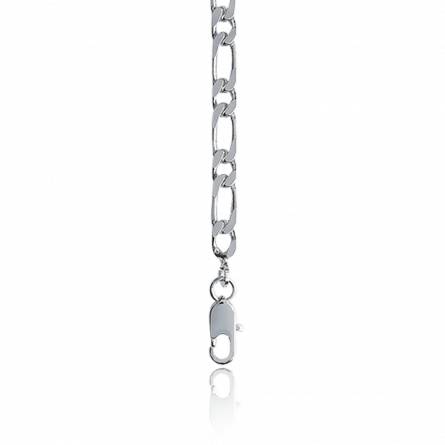Man silver figaro chains