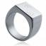 Man stainless steel Amorgos rectangles ring mini