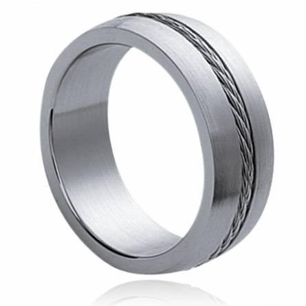Man stainless steel Cables 1 ring