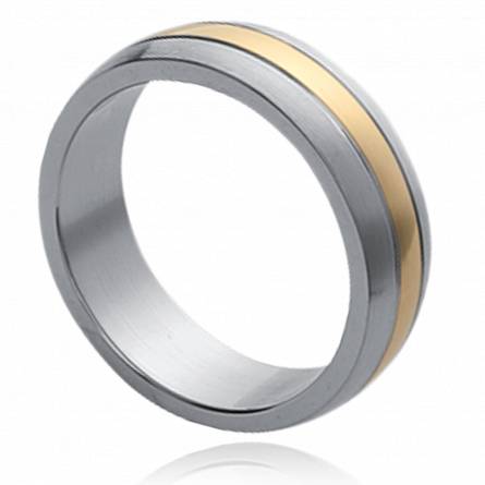 Man stainless steel  fluide charisme ring