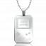 Man stainless steel  Game Boy new Game rectangles beaded necklace mini