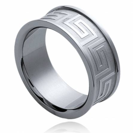 Man stainless steel Géométrie 1 ring