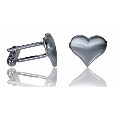 Man stainless steel Heart cufflinks