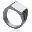 Man stainless steel Naxos square ring mini