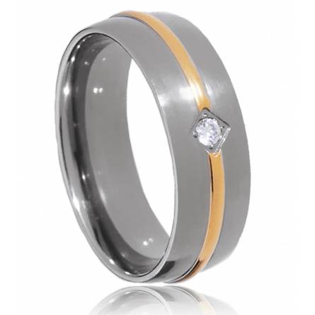 Man titanium Andromède ring