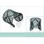 Manchette femme acier Agave dentelle noir 2
