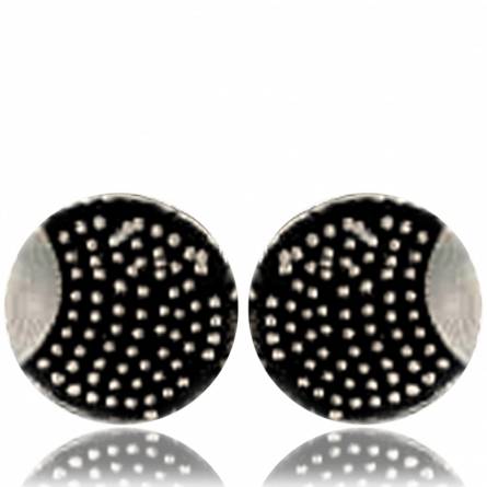 Minimaliste pixel luna earrings