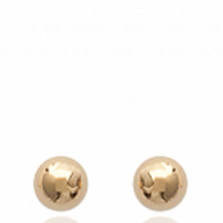 Ohrringe frauen goldplattiert Eléa 3 mm