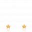 Ohrringe kind goldplattiert Etoiles filantes etoile mini