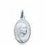 Oval silver pendant Virgin Mary mini