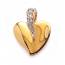 Pandantiv femei placate cu aur Fondu inimioara mini