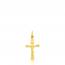 Pendentif or jaune croix Christ mini