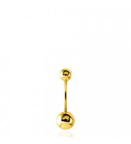 Piercing nombril or jaune