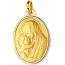 Pingente feminino ouro Vierge Marie Nativité medalhão mini