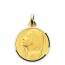 Pingente feminino ouro Vierge Marie Prière medalhão mini