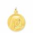 Pingente feminino ouro Vierge Marie songeuse medalhão mini