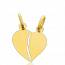 Pingente ouro Sectionnable abiel coração amarelo mini