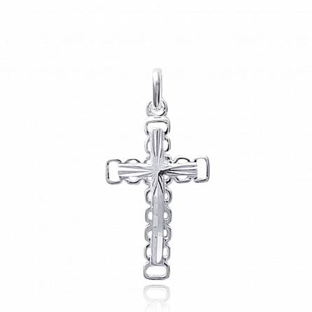 Silver Barnabé  crosses pendant