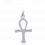 Silver Peace and love 67' crosses pendant mini
