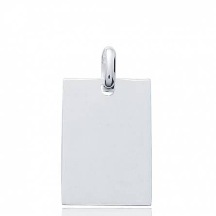 Silver pendant rectangle