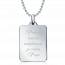 Silver Pour un homme ... rectangles necklace mini