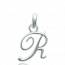 Silver Traditionnel letters pendant mini
