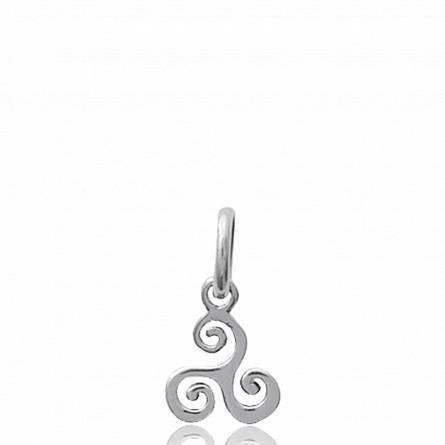 Silver Triskell Eclair pendant