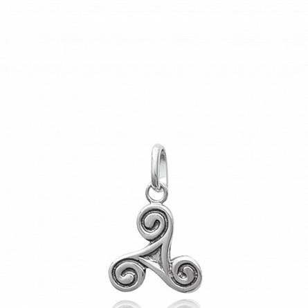 Silver Triskell Relief pendant