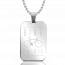 Stainless steel Bike Or Die rectangles necklace mini