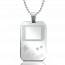 Stainless steel  Game Boy  rectangles beaded necklace mini