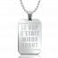 Stainless steel Le Rap rectangles necklace mini