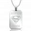 Stainless steel Super Papa rectangles beaded necklace mini