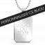 Stainless steel Vierge à personnaliser rectangles necklace mini