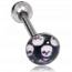 Tongue piercing skull mini