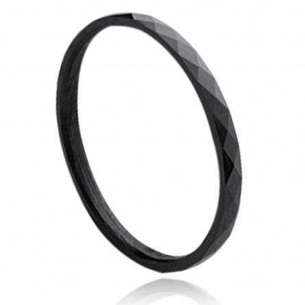 Woman ceramic Sarene black ring