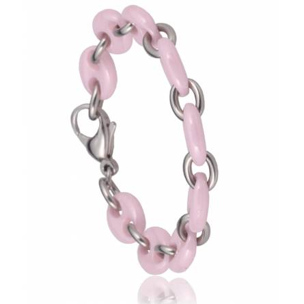 Woman ceramic Tenderly pink bracelet