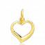 Woman gold Folie hearts yellow pendant mini
