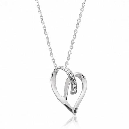 Woman gold Liélia hearts necklace