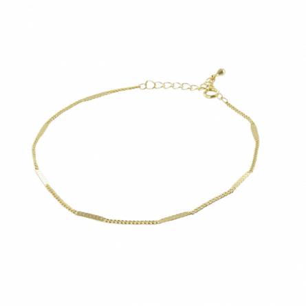 Woman gold metal Plate chains